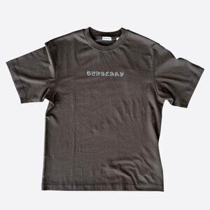 Burberry Brown Embroidered Logo T-Shirt